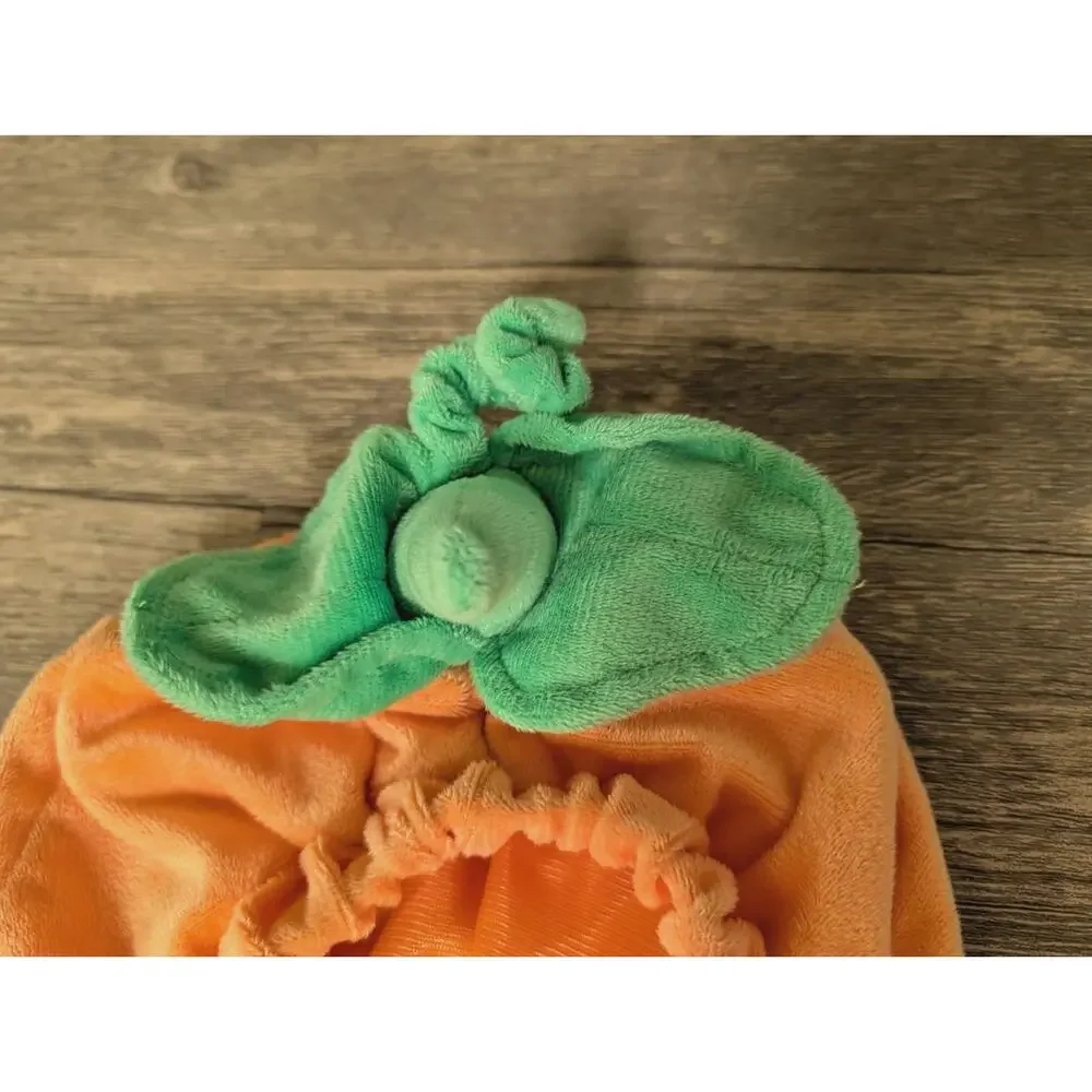 Hyde & EEK Infant Halloween Costume Pullover Pumpkin Top With Hood 12-18 Months
